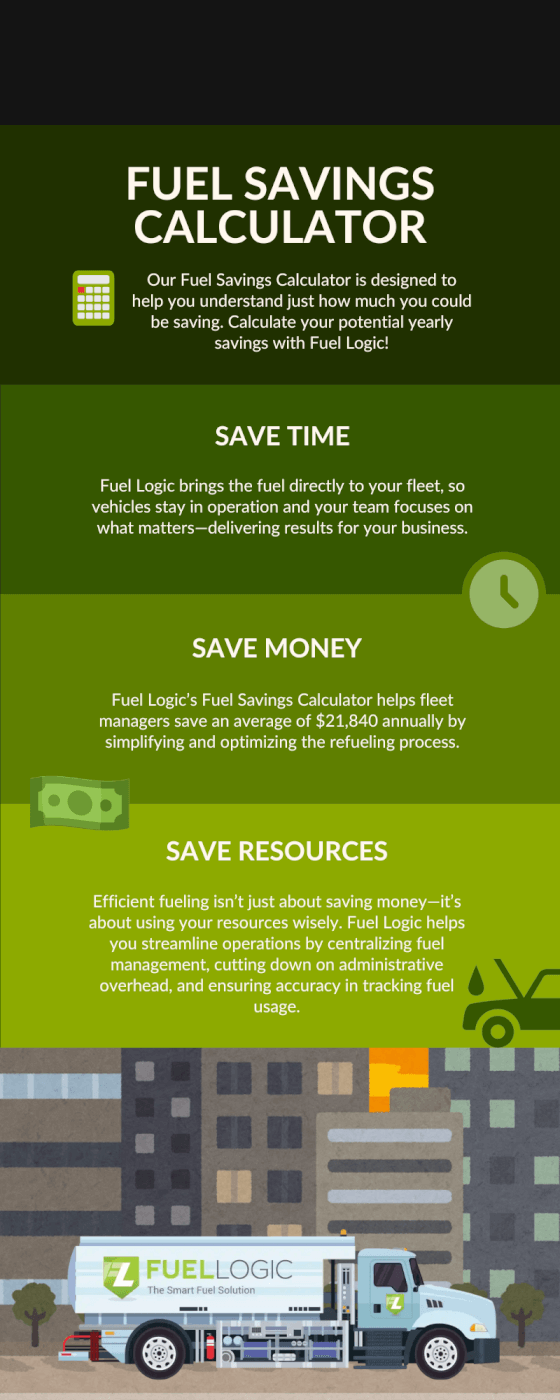 Fuel Savings Calculator - Infographic